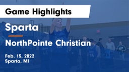 Sparta  vs NorthPointe Christian  Game Highlights - Feb. 15, 2022