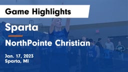 Sparta  vs NorthPointe Christian  Game Highlights - Jan. 17, 2023