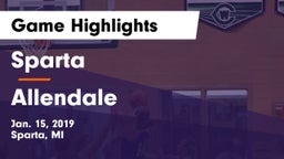 Sparta  vs Allendale  Game Highlights - Jan. 15, 2019