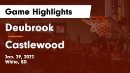 Deubrook  vs Castlewood  Game Highlights - Jan. 29, 2022