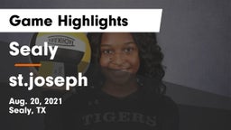 Sealy  vs st.joseph  Game Highlights - Aug. 20, 2021