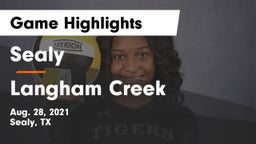 Sealy  vs Langham Creek  Game Highlights - Aug. 28, 2021