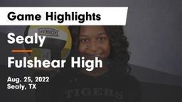 Sealy  vs Fulshear High Game Highlights - Aug. 25, 2022