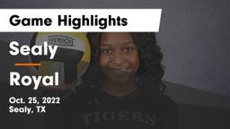 Sealy  vs Royal  Game Highlights - Oct. 25, 2022