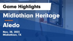 Midlothian Heritage  vs Aledo  Game Highlights - Nov. 28, 2023