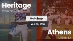 Matchup: Heritage  vs. Athens  2018