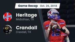 Recap: Heritage  vs. Crandall  2018