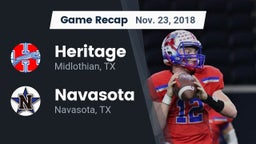 Recap: Heritage  vs. Navasota  2018