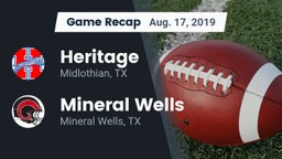 Recap: Heritage  vs. Mineral Wells  2019