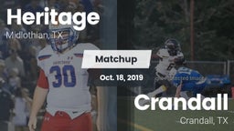 Matchup: Heritage  vs. Crandall  2019