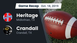 Recap: Heritage  vs. Crandall  2019