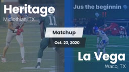 Matchup: Heritage  vs. La Vega  2020