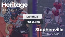 Matchup: Heritage  vs. Stephenville  2020