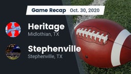 Recap: Heritage  vs. Stephenville  2020