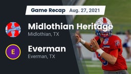Recap: Midlothian Heritage  vs. Everman  2021
