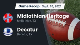 Recap: Midlothian Heritage  vs. Decatur  2021