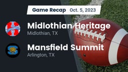 Recap: Midlothian Heritage  vs. Mansfield Summit  2023