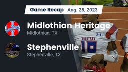 Recap: Midlothian Heritage  vs. Stephenville  2023