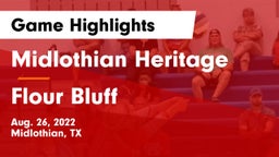 Midlothian Heritage  vs Flour Bluff  Game Highlights - Aug. 26, 2022