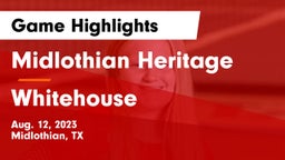 Midlothian Heritage  vs Whitehouse  Game Highlights - Aug. 12, 2023