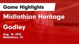 Midlothian Heritage  vs Godley  Game Highlights - Aug. 18, 2023