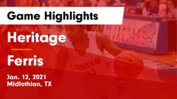 Heritage  vs Ferris  Game Highlights - Jan. 12, 2021