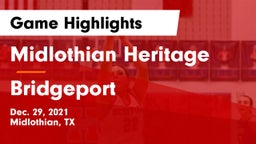 Midlothian Heritage  vs Bridgeport  Game Highlights - Dec. 29, 2021