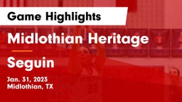 Midlothian Heritage  vs Seguin  Game Highlights - Jan. 31, 2023
