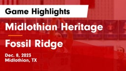 Midlothian Heritage  vs Fossil Ridge  Game Highlights - Dec. 8, 2023
