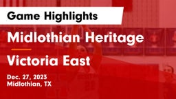 Midlothian Heritage  vs Victoria East  Game Highlights - Dec. 27, 2023