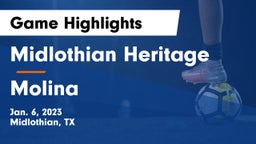 Midlothian Heritage  vs Molina  Game Highlights - Jan. 6, 2023