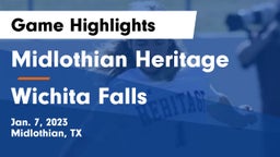Midlothian Heritage  vs Wichita Falls  Game Highlights - Jan. 7, 2023