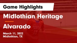 Midlothian Heritage  vs Alvarado  Game Highlights - March 11, 2022