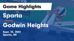 Sparta  vs Godwin Heights  Game Highlights - Sept. 25, 2022