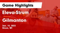 Eleva-Strum  vs Gilmanton Game Highlights - Jan. 14, 2022