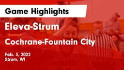 Eleva-Strum  vs Cochrane-Fountain City  Game Highlights - Feb. 3, 2022