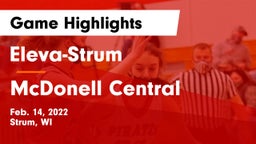 Eleva-Strum  vs McDonell Central  Game Highlights - Feb. 14, 2022