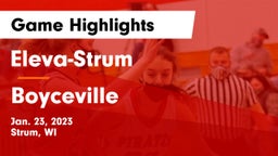 Eleva-Strum  vs Boyceville  Game Highlights - Jan. 23, 2023