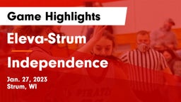 Eleva-Strum  vs Independence  Game Highlights - Jan. 27, 2023