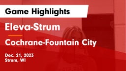 Eleva-Strum  vs Cochrane-Fountain City  Game Highlights - Dec. 21, 2023