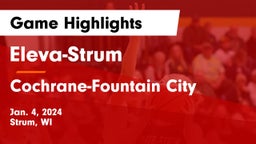 Eleva-Strum  vs Cochrane-Fountain City  Game Highlights - Jan. 4, 2024