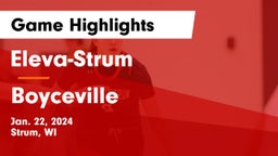 Eleva-Strum  vs Boyceville  Game Highlights - Jan. 22, 2024