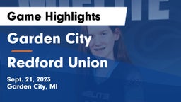 Garden City  vs Redford Union Game Highlights - Sept. 21, 2023
