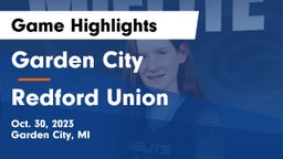 Garden City  vs Redford Union Game Highlights - Oct. 30, 2023