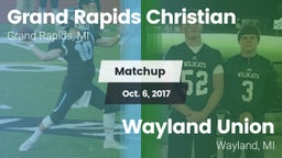 Matchup: Grand Rapids vs. Wayland Union  2017