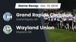 Recap: Grand Rapids Christian  vs. Wayland Union  2018