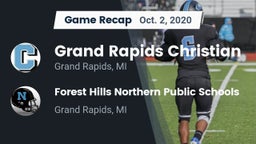 Recap: Grand Rapids Christian  vs. Forest Hills Northern Public Schools 2020