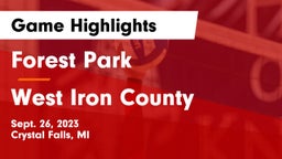 Forest Park  vs West Iron County  Game Highlights - Sept. 26, 2023