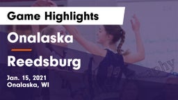 Onalaska  vs Reedsburg Game Highlights - Jan. 15, 2021