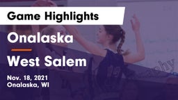 Onalaska  vs West Salem  Game Highlights - Nov. 18, 2021